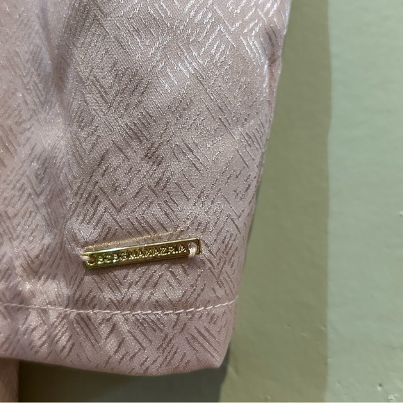 BCBGMAXAZRIA Shimmering Pink Satin Pajama Set Women’s Size Large - Picture 8 of 9